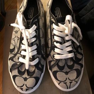 Coach sneakers with sequin detail, size 7B